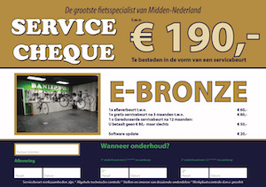 Banierhuis service cheque E-brons
